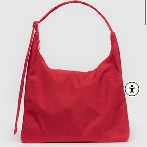 NWT Baggu Nylon Shoulder Bag in Candy Apple Red